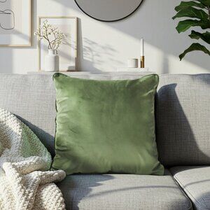 SOGA 2X 45cm Velvet Pillowcase (Sage Green)